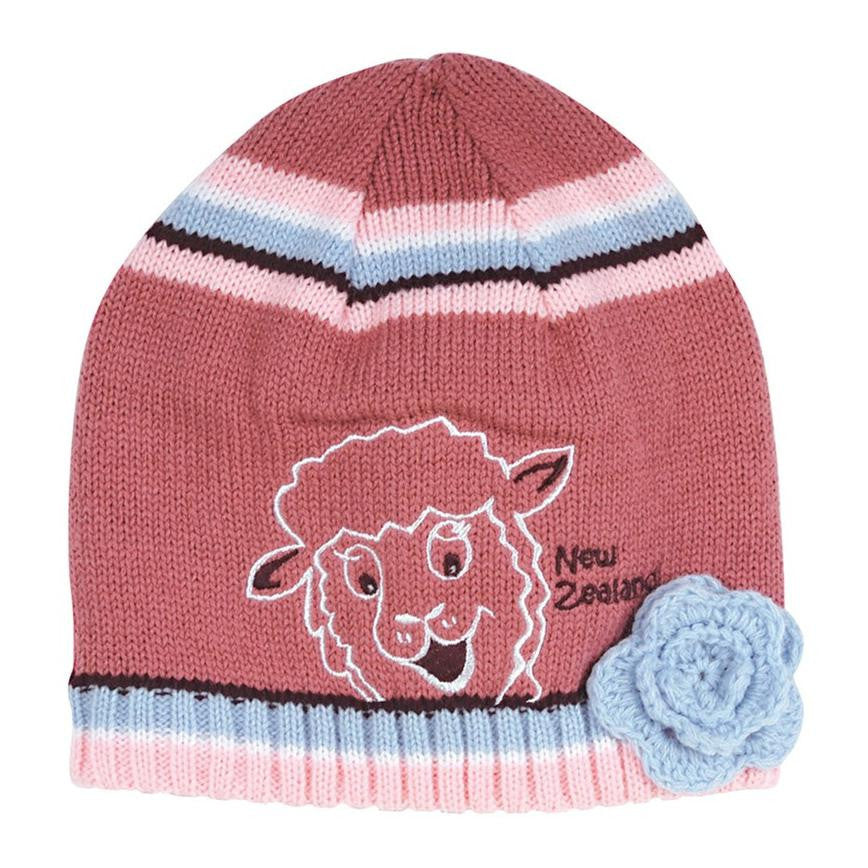 Sheep Face Kids Beanie Pink Gifts - Hat, Beanie and Caps