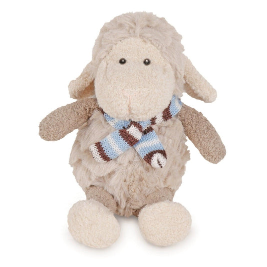 Knit Scarf Sheep Soft Toy - Blue