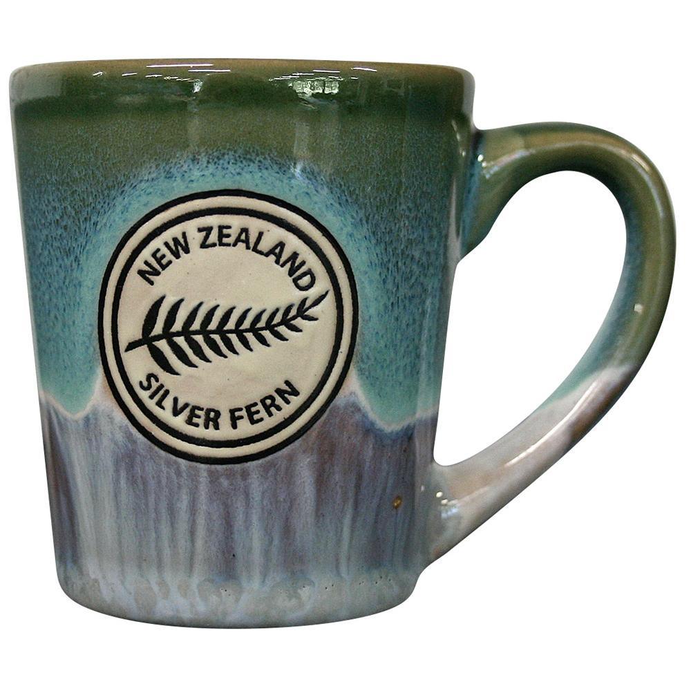 Reactive Coffee Mug Cup - V Espresso Fern (Green/Teal)