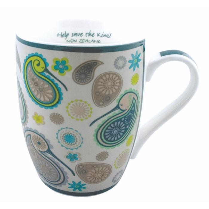 Coffee Mug Cup Paisley Kiwi Homeware - kitchenware