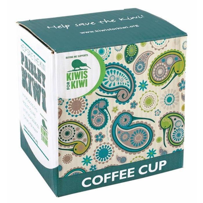 Coffee Mug Cup Paisley Kiwi Homeware - kitchenware